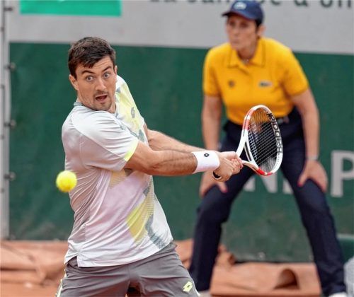 Sebastian Ofner steht in Paris in der zweiten Runde.Foto Imago