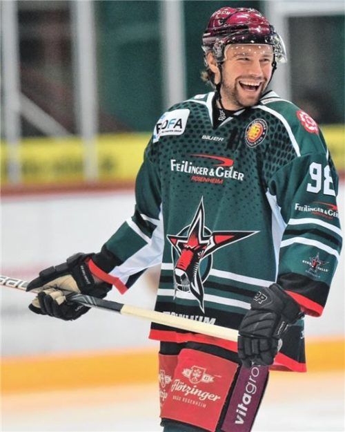 Seit 2014 fester Starbulls-Bestandteil: Maximilian Vollmayer, erst Stürmer, dann Verteidiger.Foto Hans-Jürgen Ziegler