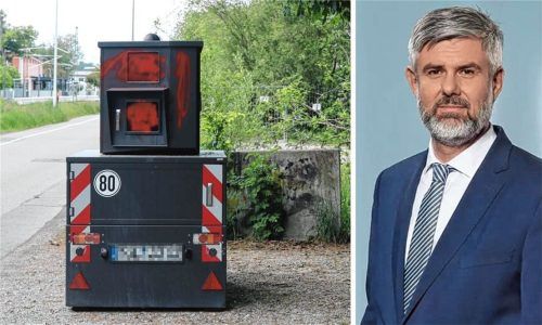 Vandalismus an Blitzeranlagen, wie hier an der Bergstraße in Kolbermoor, kommt nach Angaben von Thorsten Preßler, stellvertretender Geschäftsführer des Zweckverbands Kommunale Dienste Oberland, immer wieder vor. Foto Riediger / Zweckverband Kommunale Dienste Oberland