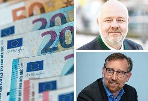 Zur angespannten Finanzlage äußerten sich bei einer hitzigen Diskussion im Stadtrat unter anderem Florian Weber (Bayernpartei, oben) und Andreas Winhart (AfD). Fotos dpa/RE