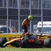 Crash-Knall bei den Papaya-Piloten
