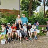 Hortkinder räumen fleißig am Rafenauer Weiher auf