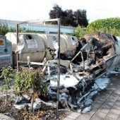 Drei Wertstoffcontainer ausgebrannt