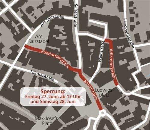 An beiden Tagen der Veranstaltung kommt es in der Innenstadt zu Verkehrsbehinderungen.Klinger