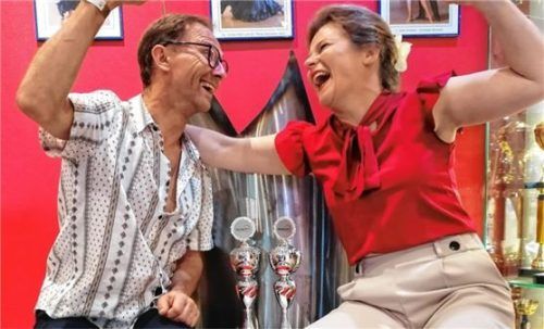 Angela Lex und Christian Wagner holten bei der süddeutschen Meisterschaft in Königsbrunn Silber.Foto re