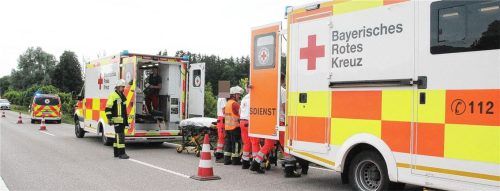 Bei dem Unfall am vergangenen Sonntag wurde ein Biker aus München verletzt. Foto Reisner