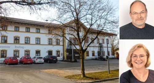 Bekommt das Halfinger Rathaus neue Mieter? Dr. Wolfgang Prokop und Dr. Regina Baumgärtner-Voderholzer von der Hausärztlichen Gemeinschaftspraxis Bad Endorf-Eiselfing-Halfing GbR erläutern, warum sie für die Filialpraxis in Halfing mehr Platz brauchen. Foto Kirchner/hausärztliche Gemeinschaftspraxis Bad Endorf GbR