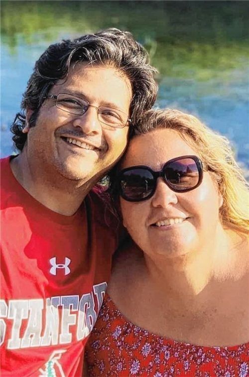 Christine Dawood und ihr Mann Shahzada – der 48-Jährige starb mit seinem Sohn Suleman an Bord des U-Bootes.