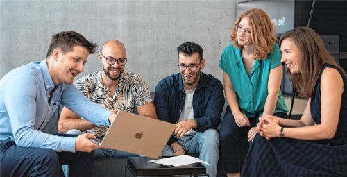 Das Team von Kibun: (von links) Danilo Fink, Andrea Klaus, Renato Mazzarella, Julia Wolf und Anna Maria Kurz. Foto Re