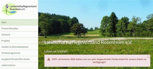 Der Landschaftspflegeverband weist auf seiner Internetseite auf die Misere hin.Foto Günster