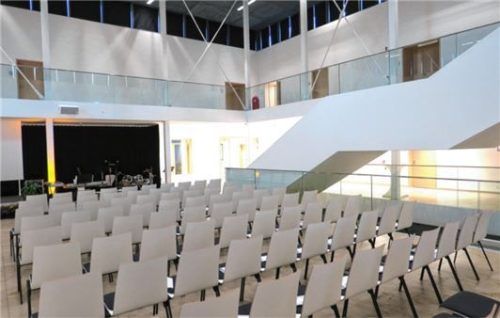Ein Blick in die neu geschaffene Aula.