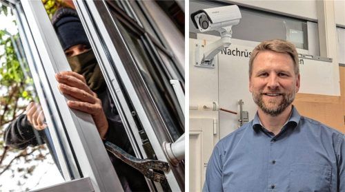 Eingebrochen wird auch in Rosenheim immer wieder. Dominik Röber ist kriminalpolizeilicher Fachberater und weiß, wie und warum man sich schützen sollte. Foto dpa/Philipp von Ditfurth, Aberle