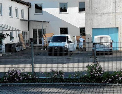 Fotos der Bürgerinitiative „Rott rottiert“ zeigen, dass in der Erstaufnahmeeinrichtung vorbereitende Arbeiten stattfinden. Foto Rott rottiert