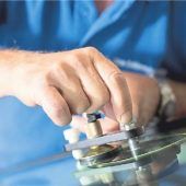 Steinschlag in der Scheibe