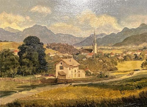 Hugo Kauffmann: Blick auf Prien (1873).