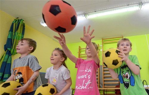 Im Sportkindergarten steht Bewegung im Vordergrund. Foto Hendrik Schmidt