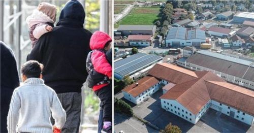 In dieser Gewerbehalle in Rott soll eine Einrichtung für neu ankommende Flüchtlinge entstehen. Foto picture alliance/dpa/Julian Stratenschulte/Stuffer