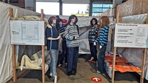 Simulationen wie diese will die Bürgerinitiative „Rott rottiert“ für ihr Experiment„24 Stunden in einer Flüchtlingsunterkunft“ nutzen. Foto BI „Rott rottiert“