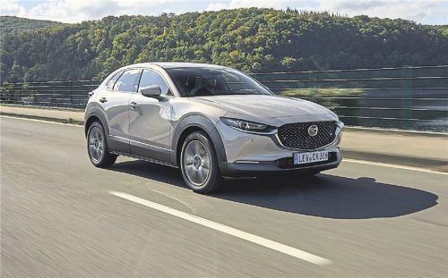 Sparsam im Verbrauch: Der 140 PS starke Mazda CX-30 begnügte sich in unserem Test mit 6,5 Liter auf 100 Kilometer.Foto Mazda