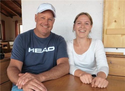Sparten-Leiter Oliver Rusch mit der stellvertretenden Schriftführerin (und Chronistin) Elena Eder.