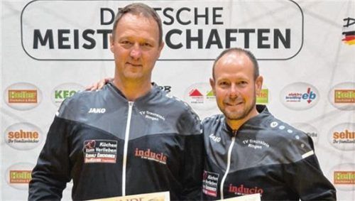 TVT-Ringer Christian Pribil (links) holte zweimal Gold bei den German Masters, Ralf Schwabl wurde Fünfter.Foto wz