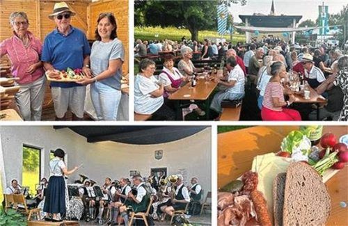 Zünftige Musik und gutes Essen: Eindrücke vom Picknick-Konzert im Kurpark. Foto Gemeinde Bernau
