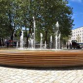 Vandalismus am Harras-Brunnen