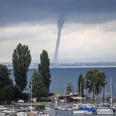 Wetterphänomen über dem Bodensee