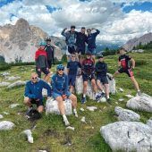 Dolomitenblick und gute Laune