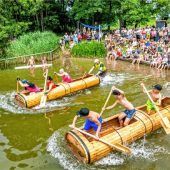 Ein Fass voller Gaudi: Odlbanzenrennen begeistert am Tinninger See
