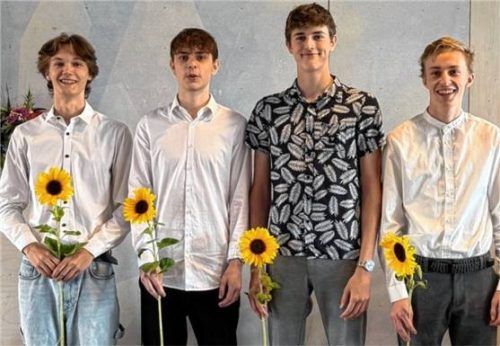 Abschlussschüler der Vorbereitungsklasse.Foto re