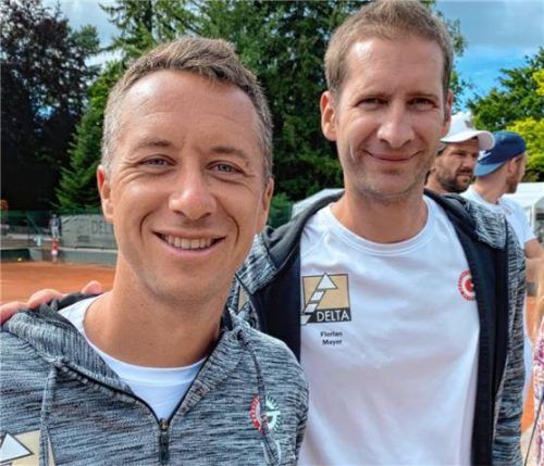 Als sie 16 waren, bestritten sie das See-Pokal-Finale in Waging im Jahr 2000: Philipp Kohlschreiber (links) und Florian Mayer.Foto Karlheinz Kas