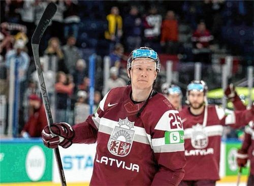 Andris Džerinš bestritt 78 Spiele für die lettische Nationalmannschaft und holte 2023 sogar WM-Bronze.Foto re