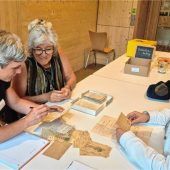 Geborgene Sütterlin-Schätzeim Freilichtmuseum Amerang