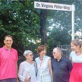 „Dr.-Virginie-Pöller-Weg“ offiziell eingeweiht