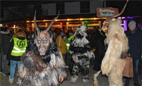 Beim Kinderferienprogramm dürfen die Schüler auch die Hochfellner Bergdeifn besuchen und in eines der beim Krampuslauf getragenen Kostüme schlüpfen. Foto  Archiv Berger