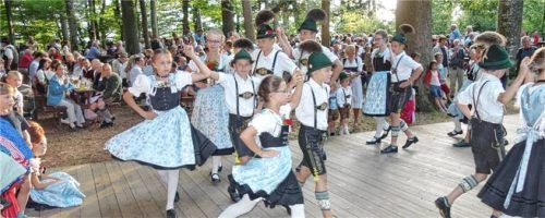 Beim Waldfest treten auch die „Daxenwinkler“-Kinder auf. Foto  Archiv Nitzsche