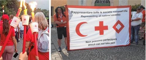 Das Banner soll alle Organisationen miteinbeziehen, die nicht an der Veranstaltung teilnehmen konnten.