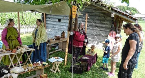 Das Freilichtmuseum Keltengehöft Stöffling verwandelt sich kommenden Samstag in eine lebendige Keltensiedlung. Zahlreiche passionierte und renommierte Kelten-Darsteller nehmen Groß und Klein mit auf spannende Zeitreisen mit Handwerksvorführungen, Mitmachstationen und Ausrüstungsschau. Das Bild zeigt den erfolgreichen Probelauf 2023. Foto  Archiv Müller
