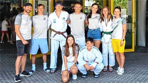 Das Judo-Team Bad Aibling beim Turnier in Sindelfingen. Foto KSV Bad Aibling