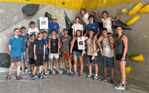 Das strahlende Team des SFG mit Betreuern.Foto sFG