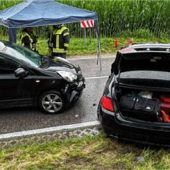 Unfall mit drei Pkw bei Babensham