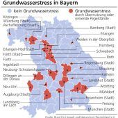 Wassermangel im Süden Bayerns bereitet Sorgen