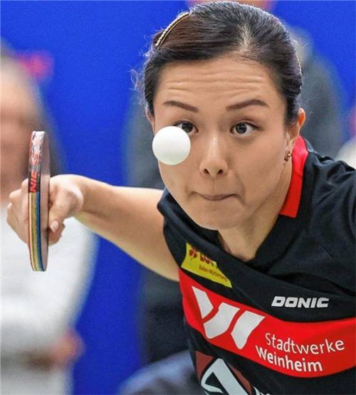 Die frühere Kolbermoorerin Yuan Wan wurde mit dem TTC 1946 Weinheim deutscher Meister.Foto Imago