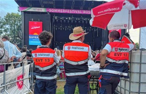 Die Malteser haben das Sommerfestival in Rosenheim sanitätsdienstlich abgesichert. Insgesamt wurden 96 Menschen versorgt.Foto Silberbauer/Malteser