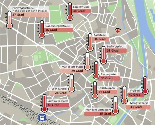 Die Rosenheimer „Hotspots“ – und Optionen für den „Coolen Kick“. Klinger