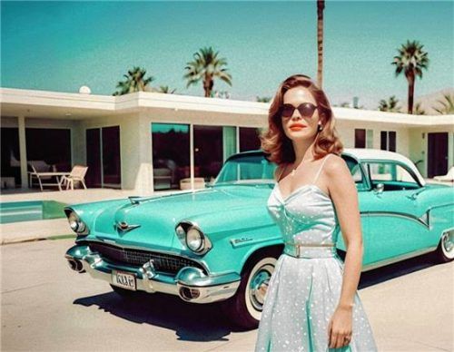 Ein Bild wie aus einem Hollywood-Klassiker: „Longing for Palm Springs“.Foto Betzl
