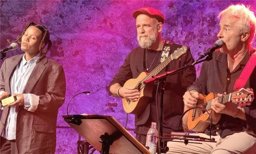 Harmonierten auf der Bühne: (von links) Amy Warning, Martin Kälberer und Werner Schmidbauer.Foto  Schwarz