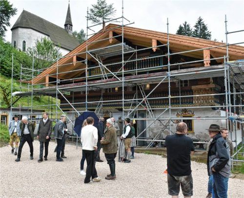 Hebauffeier am Berggasthof Streichen. Foto wunderlich