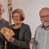 Erste Spenden für den Fronleichnamshimmel